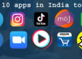 Top 10 apps in India